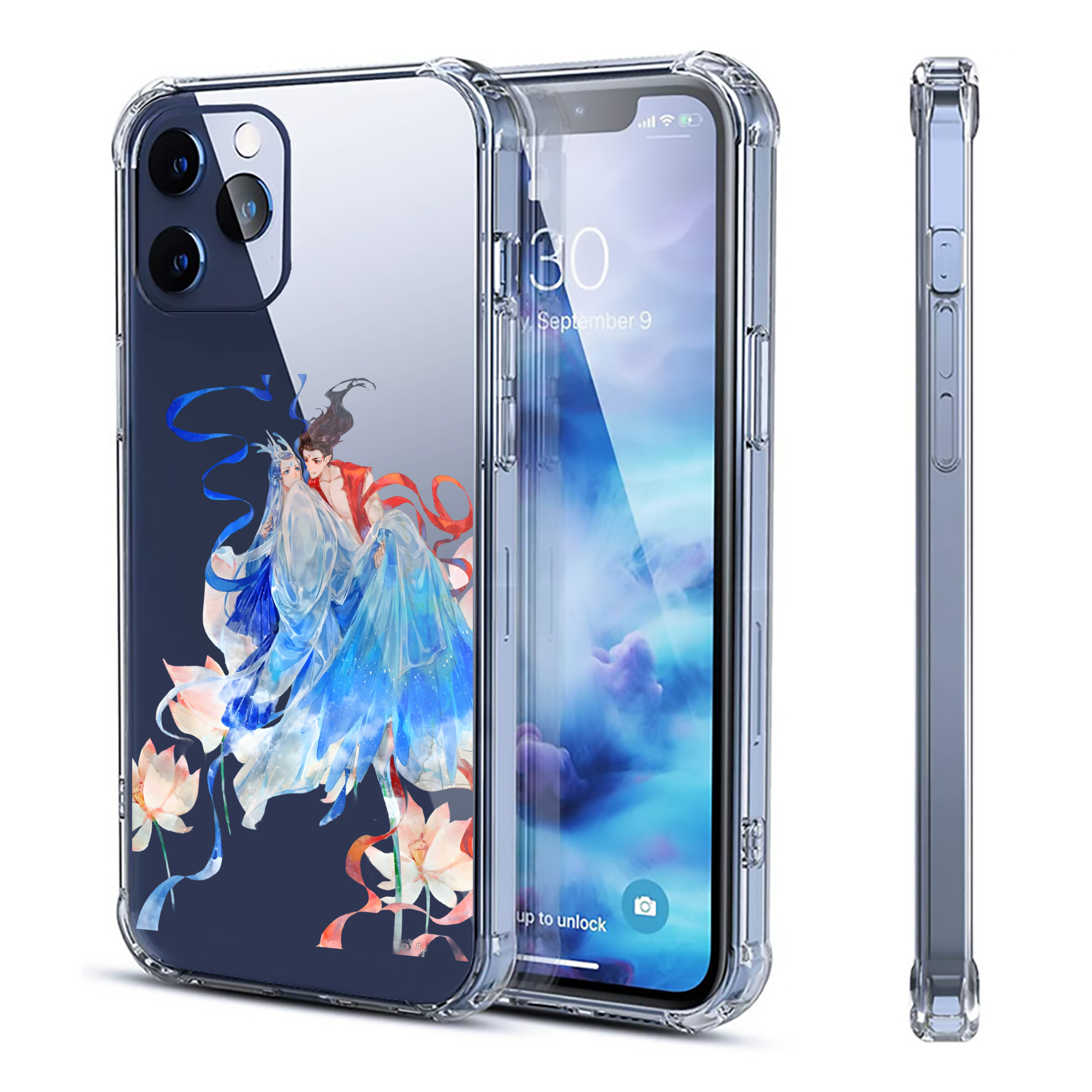 （画像用） Ne Zha 2 ナタ 魔童の大暴れ 【iPhone 12シリーズ対応】透明スマホケース（クリアソフトケース）